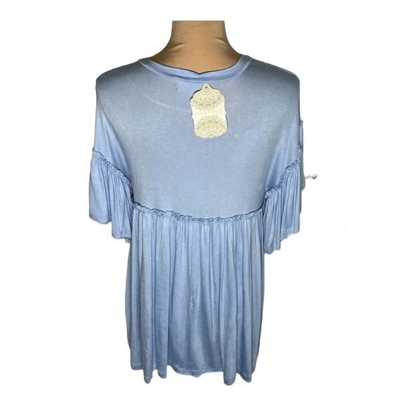 Altar'd State‎ Babydoll Tunic Top in Blue XS New - Picture 2 of 7